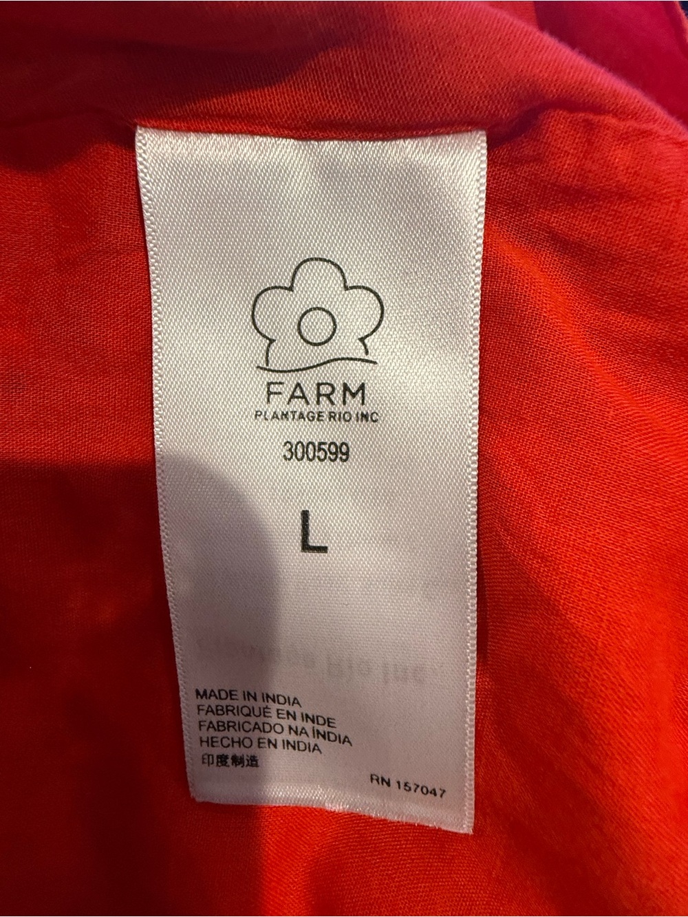 FARM Rio Red Spring Bananas Maxi Dress - 100% Cotton - Picture 9 of 10
